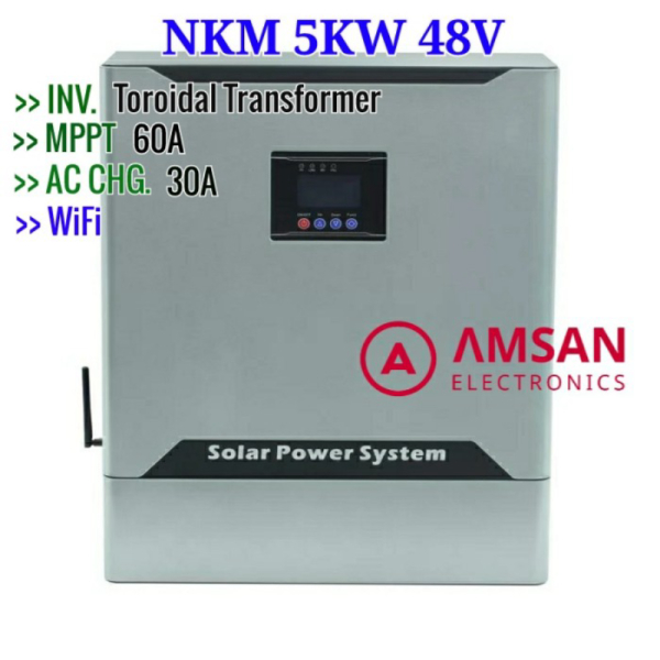 5KW Hybrid Inverter PSW 5000W MPPT 60A LF low frequency trafo toroid Berkualitas