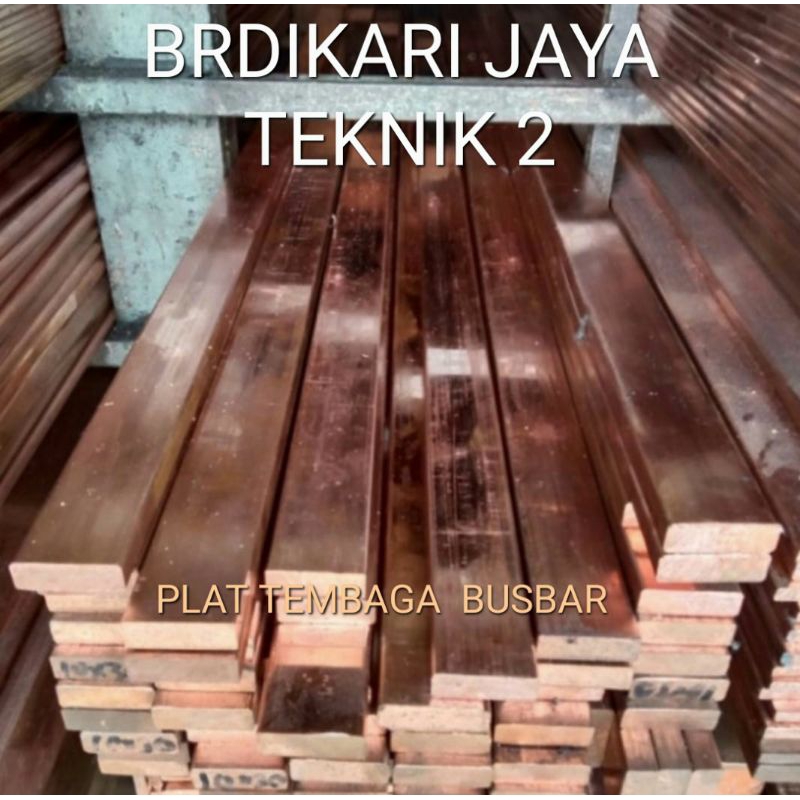 plat strip busabr tembaga 5mm × 50mm × 1000mm plat strip busbar