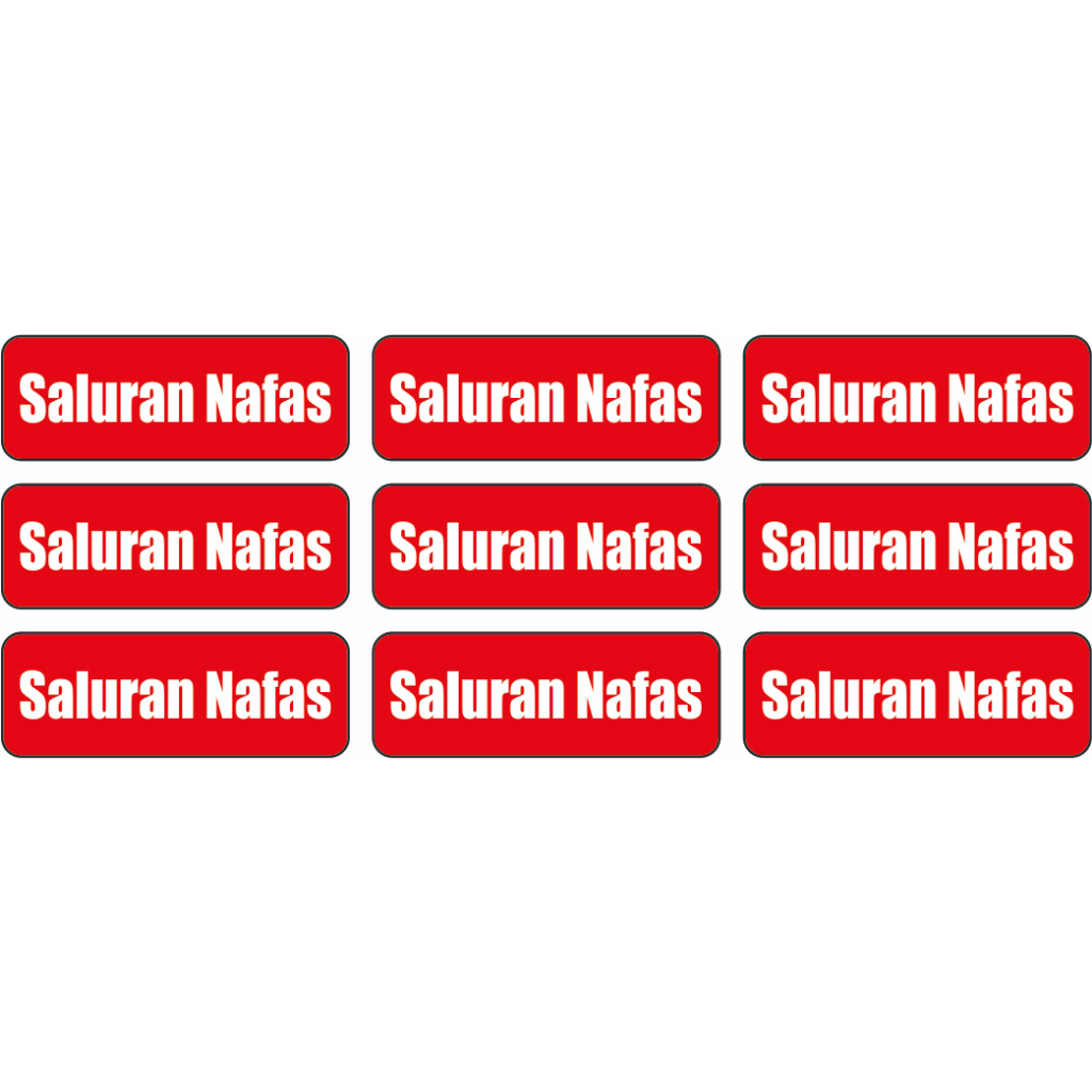 

stiker label saluran nafas