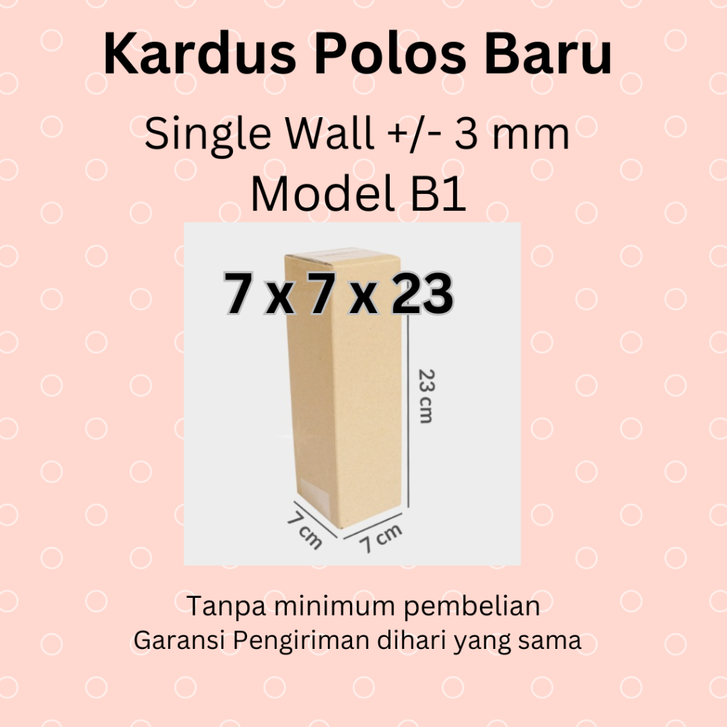 

Kardus Polos Box Karton Packing Murah UK 7 x 7 x 23