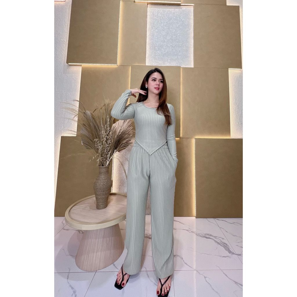 HANNA SET // ONE SET KNIT PREMIUM // ONE SET KNIT KOREA // ONE SET LANCIP KNIT