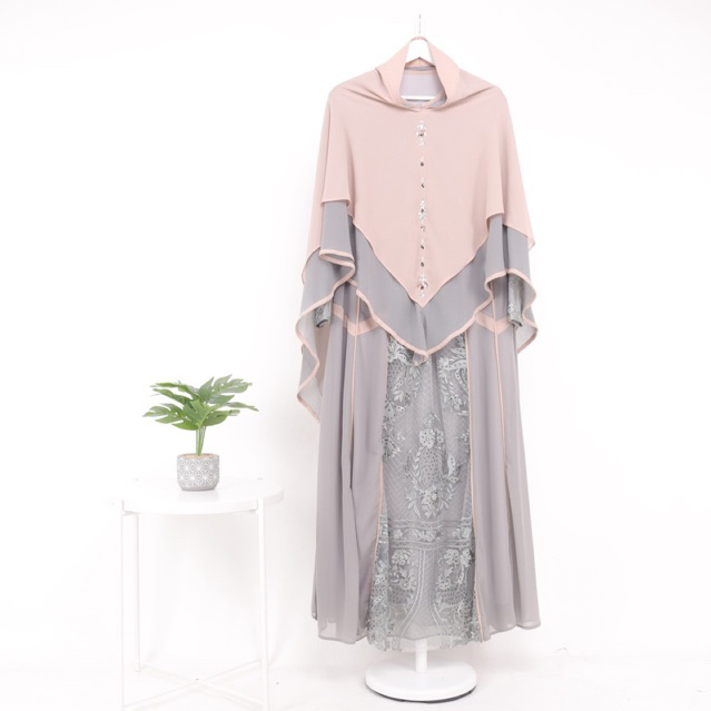 Dress Prive Laila Blossom Set Khimar Syari 01 Premium
