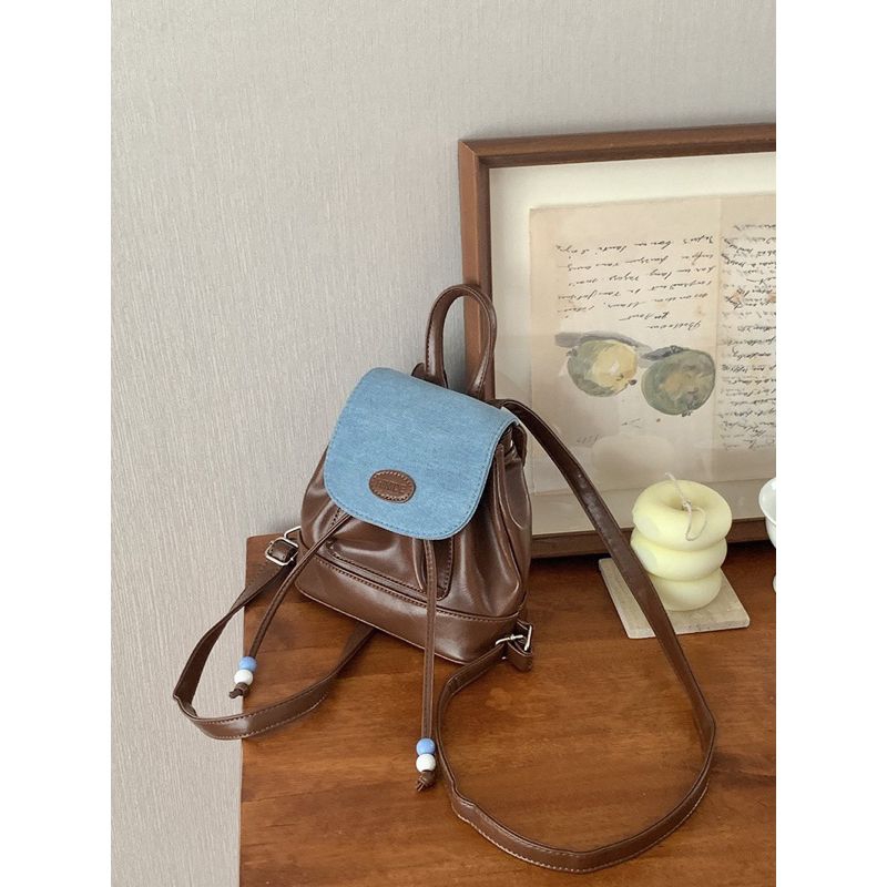 Tas Ransel Kulit Wanita Import Tas Gendong Cewek Mini Backpack GC 8725 IMPORT