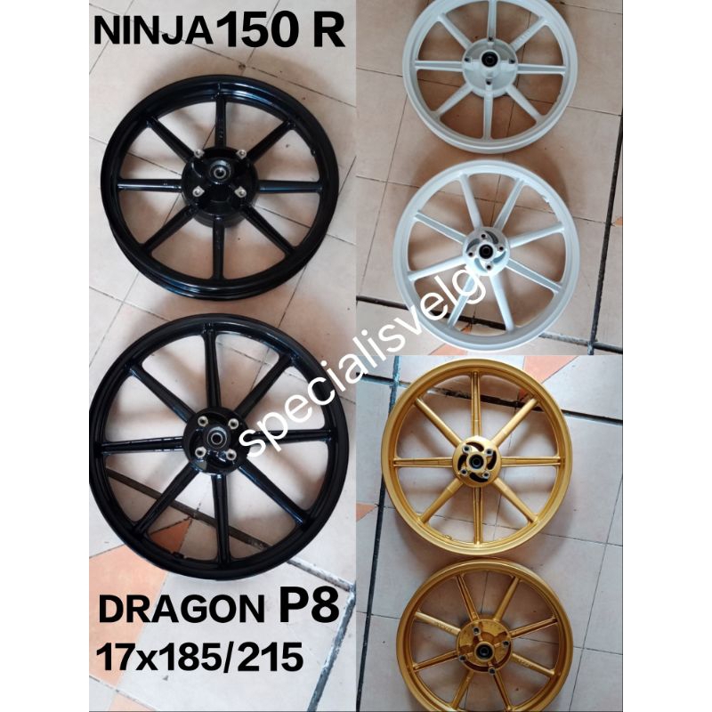 VELG RACING V ROSSY ROSSI SPRINT DRAGON PALANG 8 P8 NINJA 150R NINJA 150SS RING 17. PELAK PELEK RACI