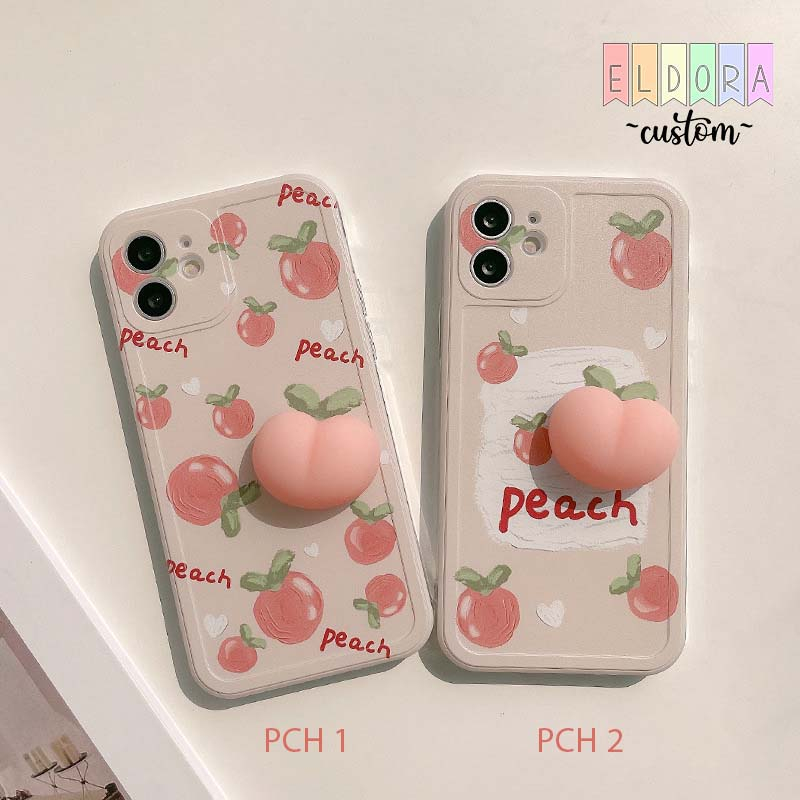 [SOFTCASE] Peach Squishy Case Vivo Y100 Y01 Y02 Y03 Y12 Y15 Y15S Y16 Y17 Y17S Y20 Y22 Y27 Y27S Y30 Y