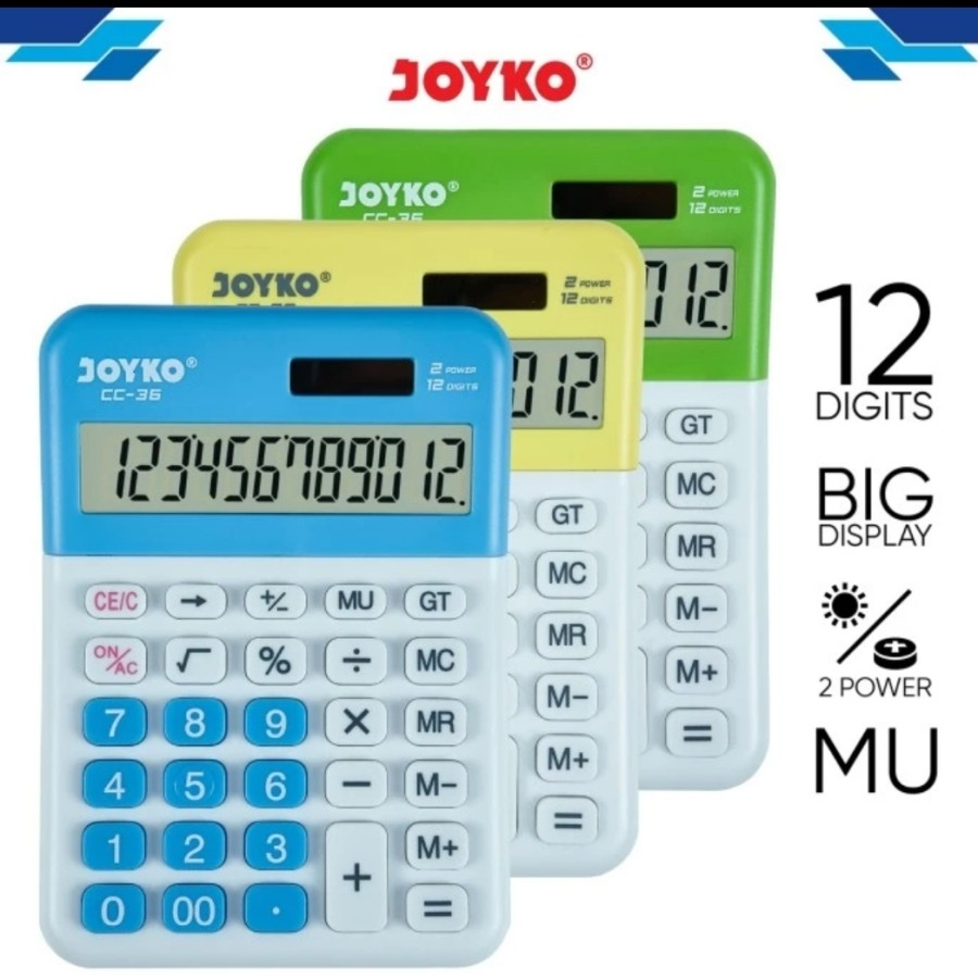 

KALKULATOR JOYKO CC-36 12 DIGITS CHEK