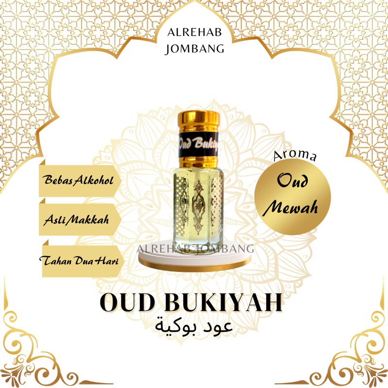 Parfum Oud Bukiyah Shurfan Banafa For Oud 3ml Original Mekkah Arab Saudi