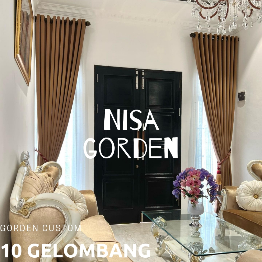 GORDEN 10 GELEMBUNG POLOS BLACKOUT TEBAL TIDAK MENERAWANG BISA CUSTOM UKURAN WARNA ABU TUA HIJAU COK