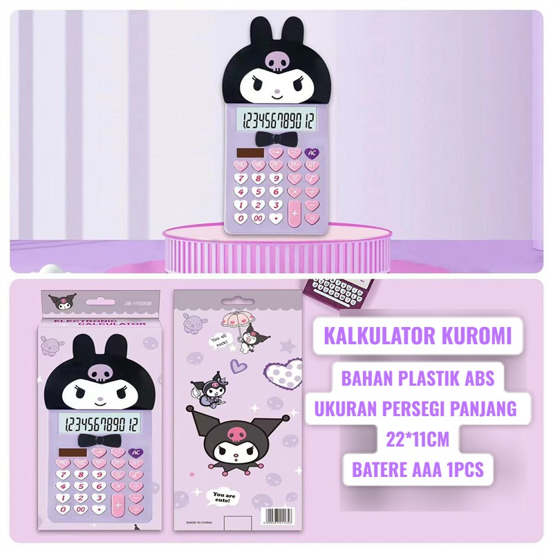 

LUCKY CAT - KALKULATOR KARAKTER KUROMI | KALKULATOR ARITMATIKA 12 DIGIT SANRIO | CUTE CALCULATOR | KALKULATOR LUCU | CALCULATOR WARNA WARNI | KALKULATOR AESTHETIC | PERLENGKAPAN SEKOLAH | ALAT SEKOLAH | CALCULATOR KARAKTER | KALKULATOR ANAK PEREMPUAN LUCU