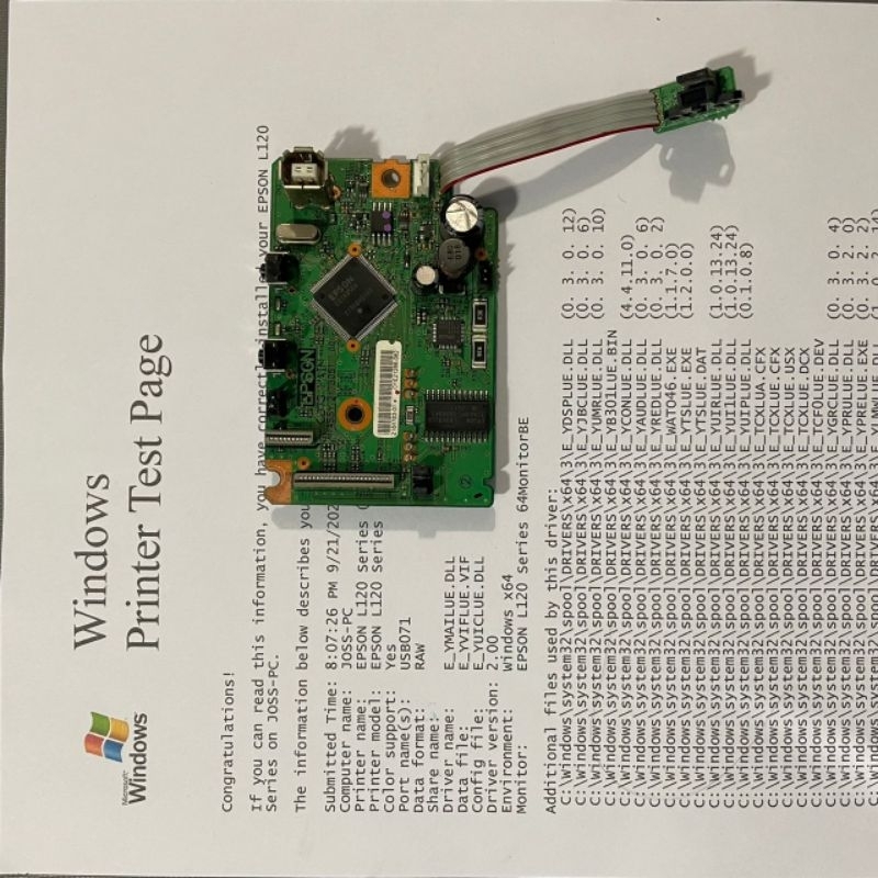 mainboard printer epson L120 second