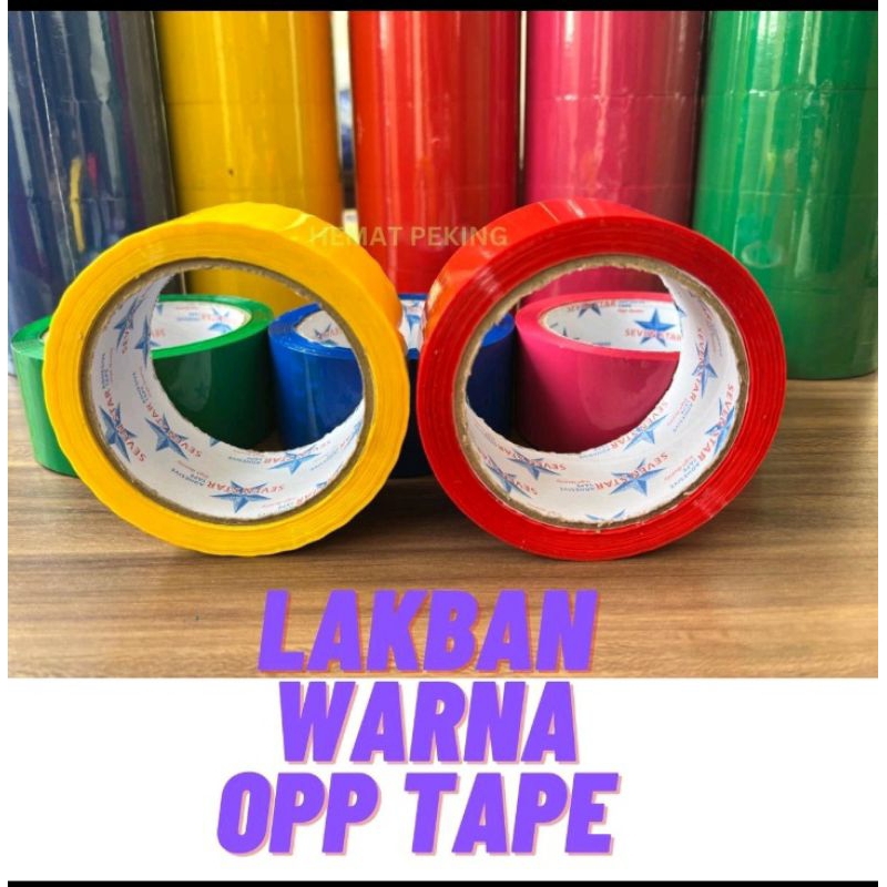 Lakban Warna OPP Tape Ecer Satuan