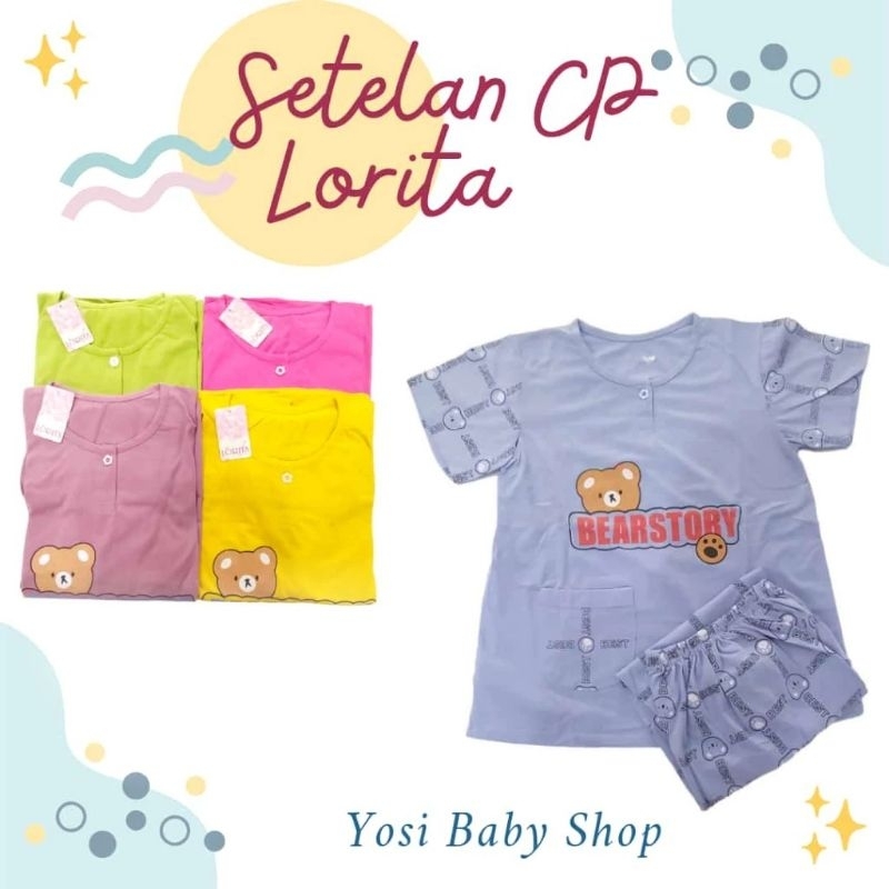 SETELAN CP LORITA FREE SIZE/ SETELAN PENDEK PANJANG BABYDOLL LORITA FREE SIZE