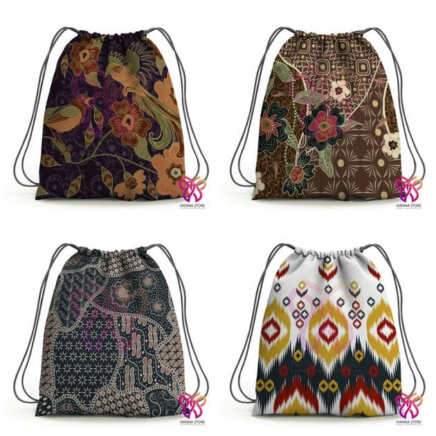 Tas Serut Ransel Motif Batik Jawa Solo Jogja Bali 1