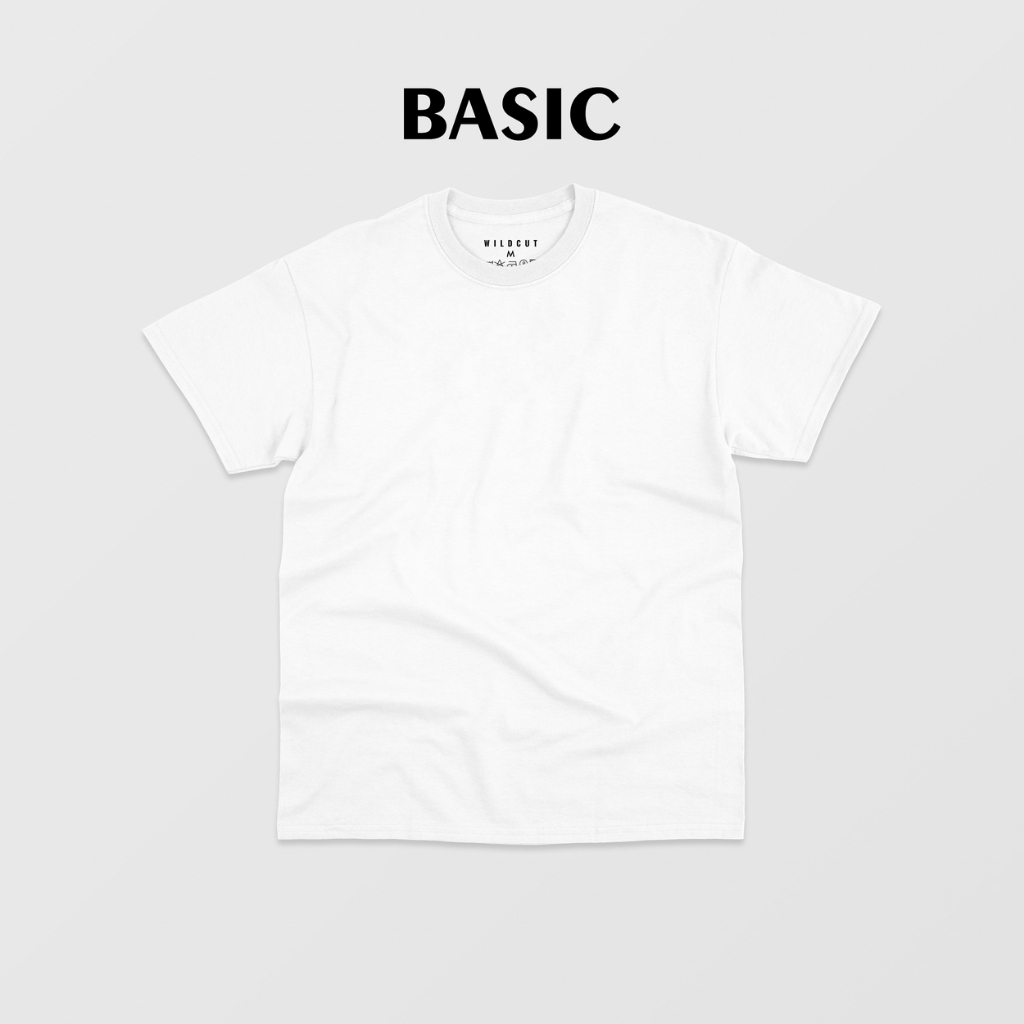 WILDCUT BASIC T-SHIRT -  KAOS PRIA PUTIH