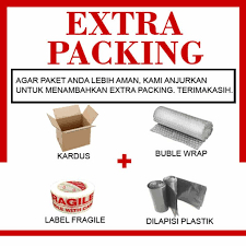 

EXTRA BUBBLE WRAP barang lebih aman sampai tujuan