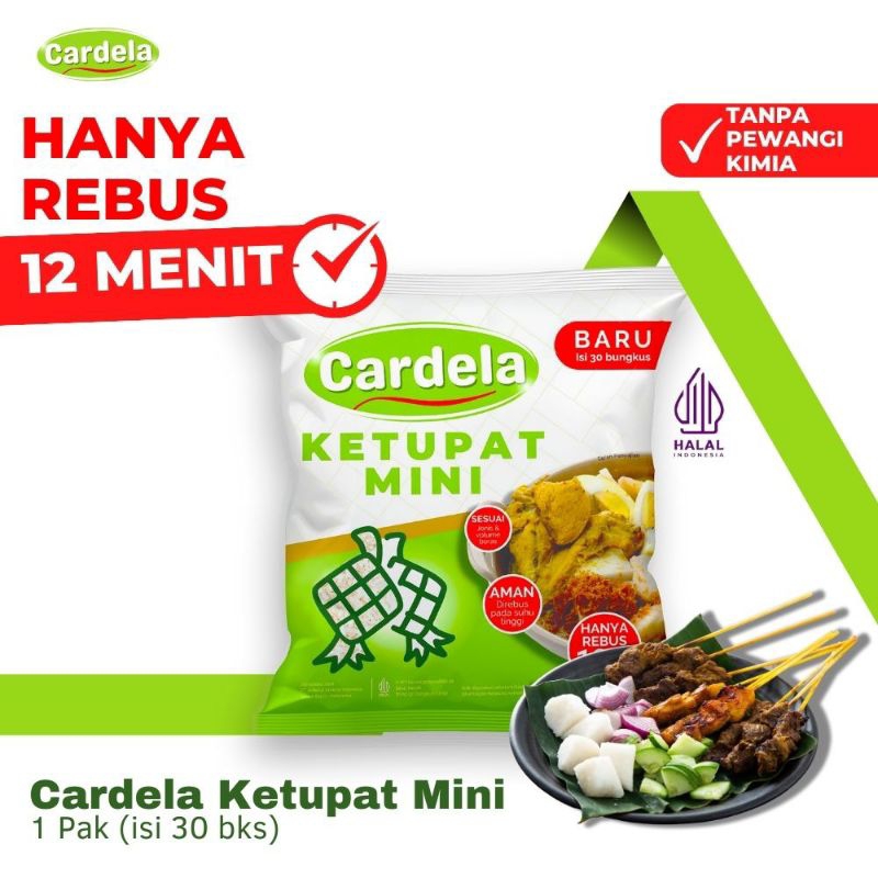 

KETUPAT MINI INSTAN, CARDELA ,ISI 30 PCS, PRAKTIS, ANTI GAGAL. EXP 2025