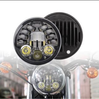 LAMPU DAYMAKER BULAT 7 INCH DENGAN BATOK LED HEADLIGHT CUSTOM JEEP RX KING NINJA WATERPROOF (GT 70)