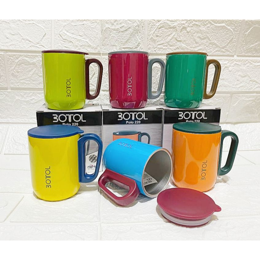 GELAS DUBBLIN MUG CANGKIR KOPI DUBBLIN TAHAN PANAS DINGIN STAINLESS POLO 220ML TUMBLER STARBUCKS