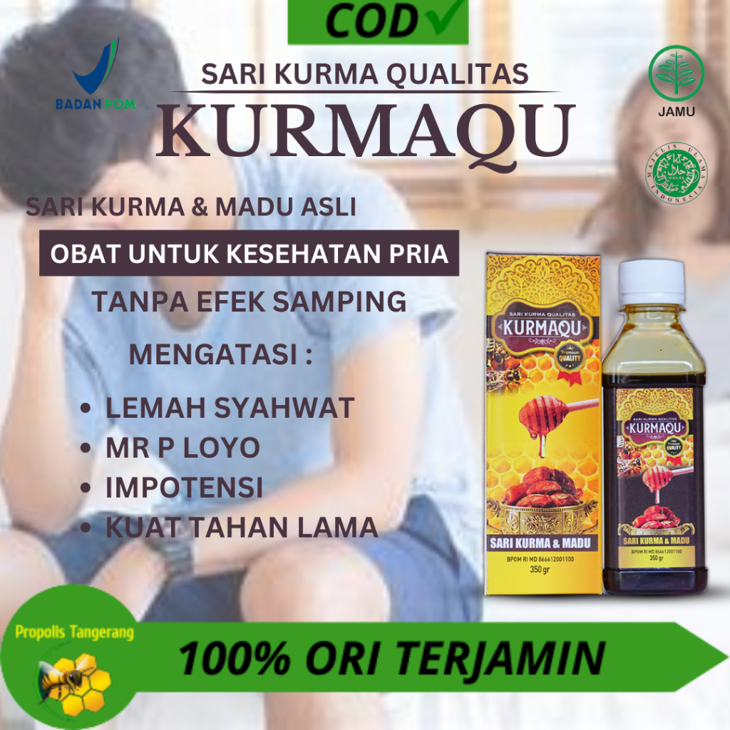 Kurmaqu Sari Kurma & Madu Asli 100% Original - Obat Untuk Kesehatan Pria,Lemah Syahwat,Mr P Loyo,Imp