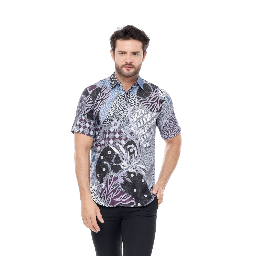 Parayu - Kemeja Batik Pria Prodo Modern Slimfit Lengan Pendek