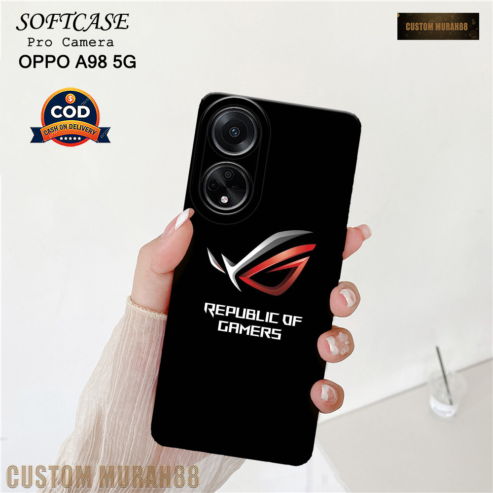 Case Oppo A98 5G Terbaru - Fashion Case GAMING - Casing Hp Oppo A98 5G - Softcase Pro Camera Oppo A9