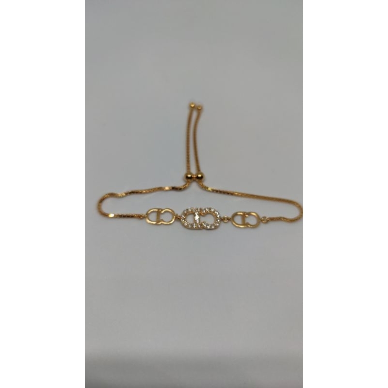 Gelang serut CD asli perak 925