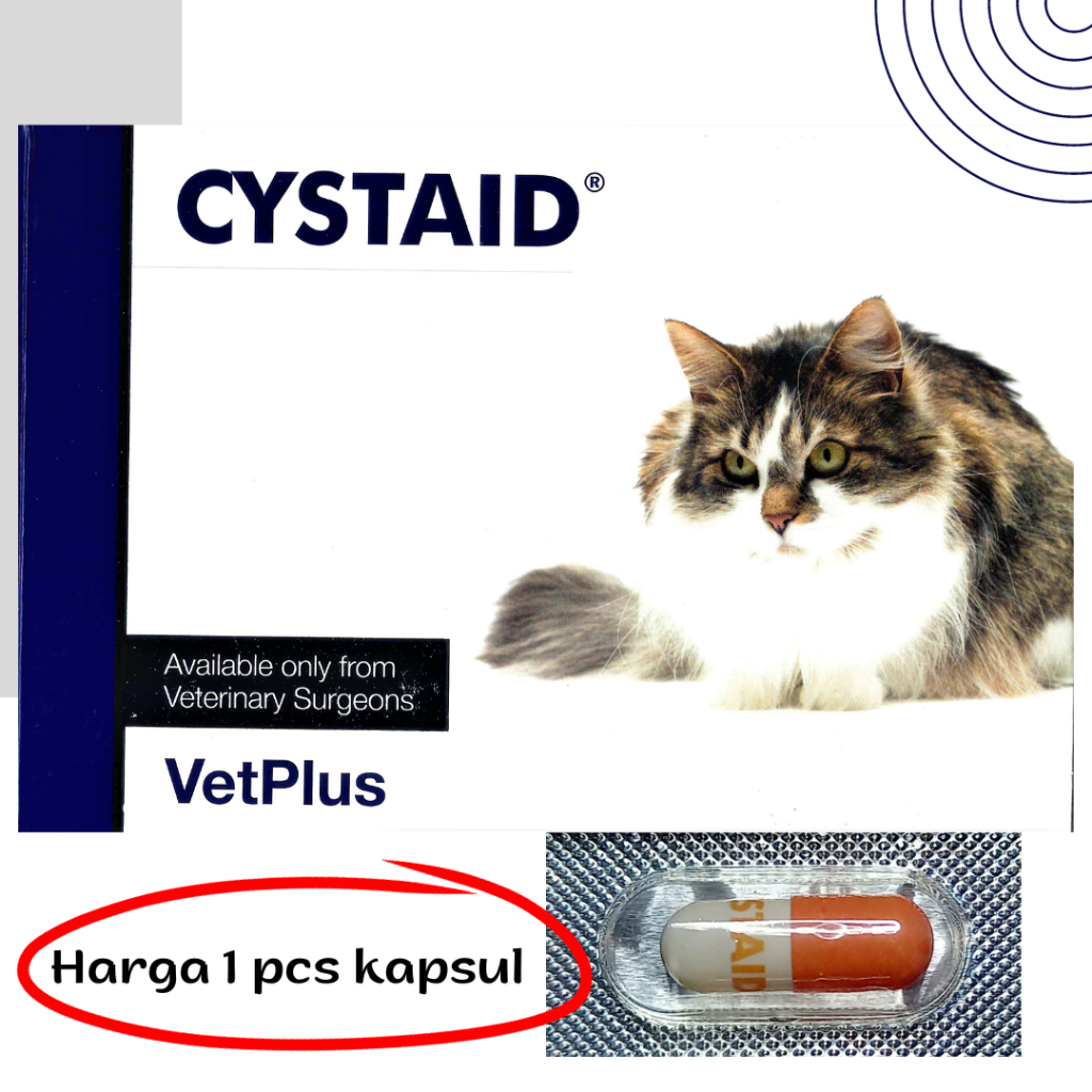 Cystaid cat Cystaid Plus (1 capsul) obat saluran kencing untuk kucing