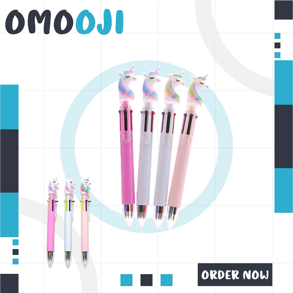 

OM Pena Mekanik 6 Warna Pena Unicorn 6 Warna Pulpen Mekanik Karakter Unicorn Import S081
