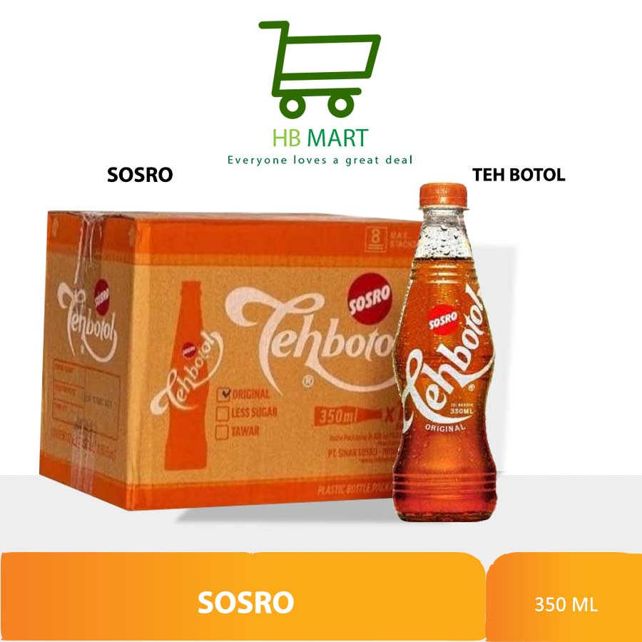 

Teh Botol 350ml Pet Original / Teh Botol Sosro 350ml 1 Dus 12 Pcs