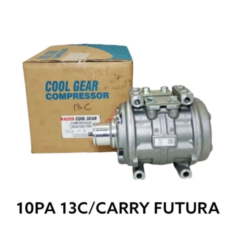 KOMPRESOR AC MOBIL 10PA 13C CARRY FUTURA STARLET LAMA ASLI DENSO CG ORIGINAL