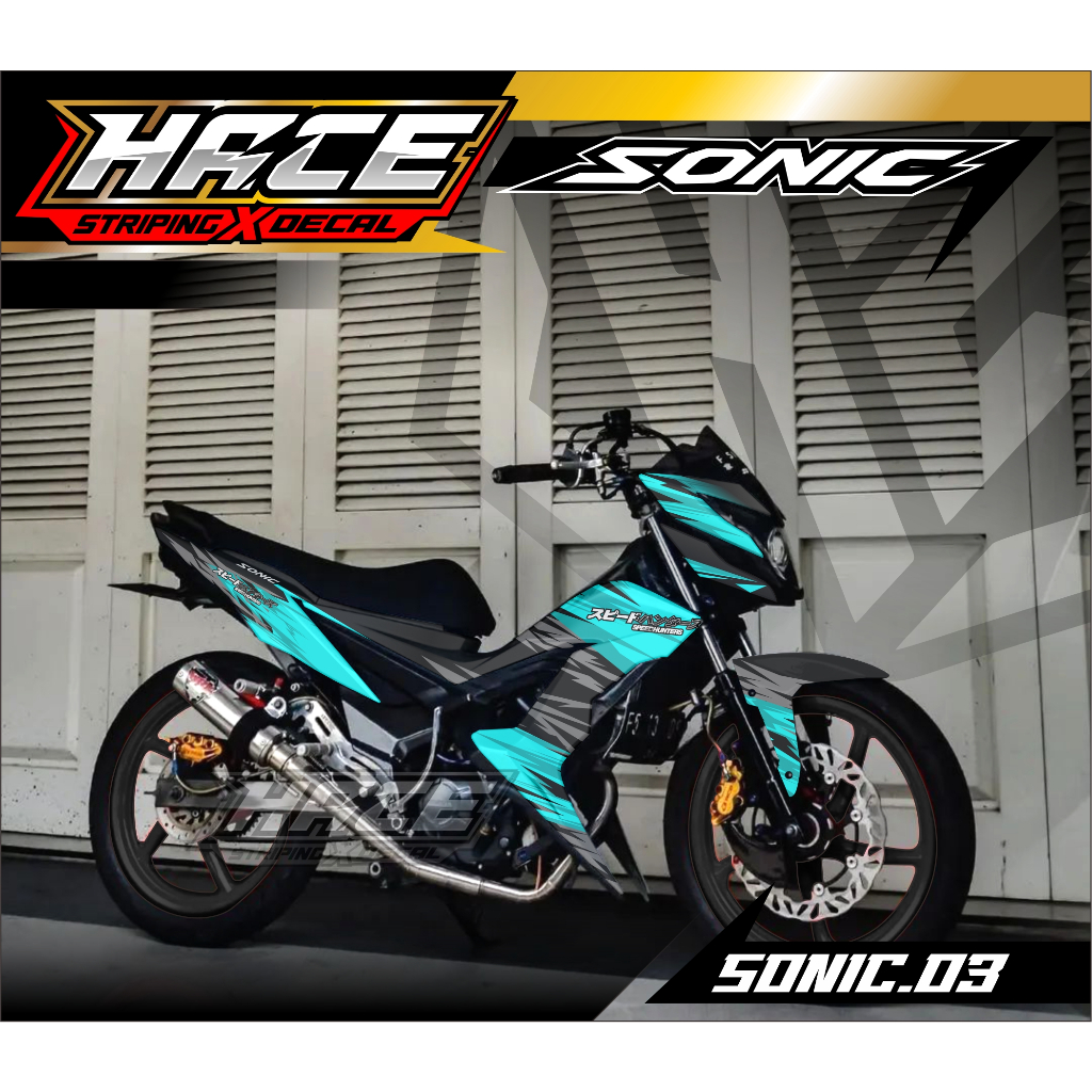 STICKER DECAL SONIC - DECAL SONIC PREMIUM SN.03