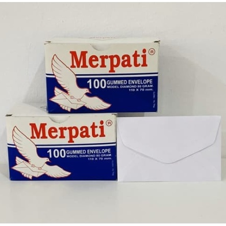 

AMPLOP PUTIH MERPATI MODEL DIAMOND TANPA PEREKAT UKURAN KECIL 110 x 70 mm