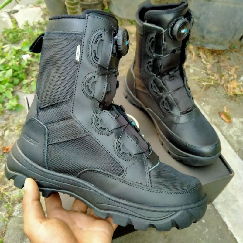 SEPATU PDL TALI PUTAR JATAH AD WEBA CANFAS KULIT SAPI