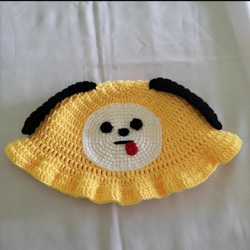 BT21 Chimmy bucket hat crochet | Topi Rajut BT21 Chimmy by maimo.co