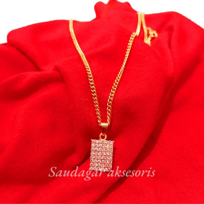 kalung asli kotak lipan mas 24k hongkong mewah