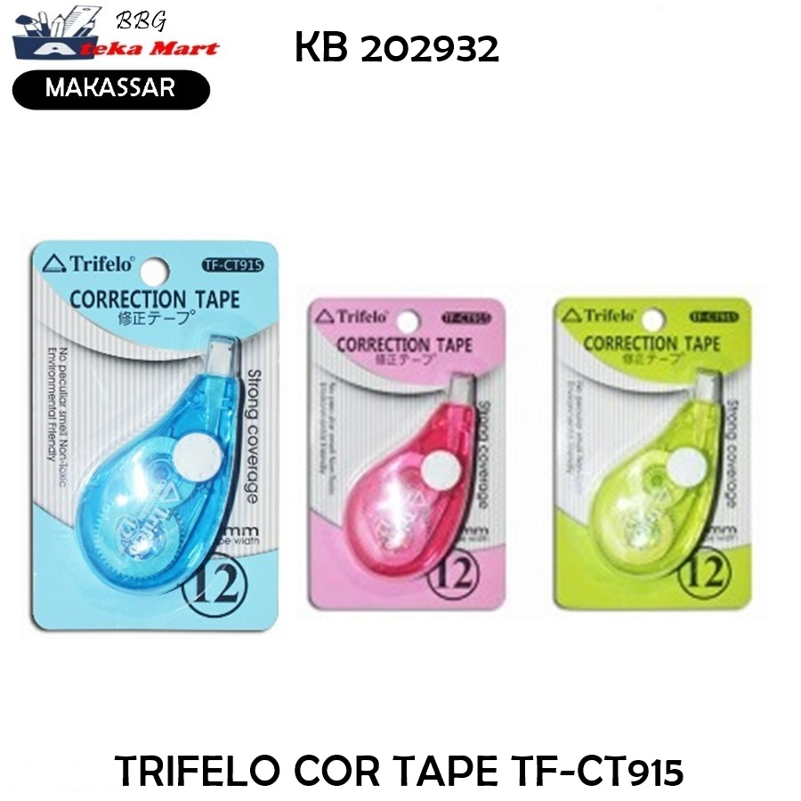 

[PCS] TRIFELO COR TAPE TF-CT915 TIP EX KERTAS