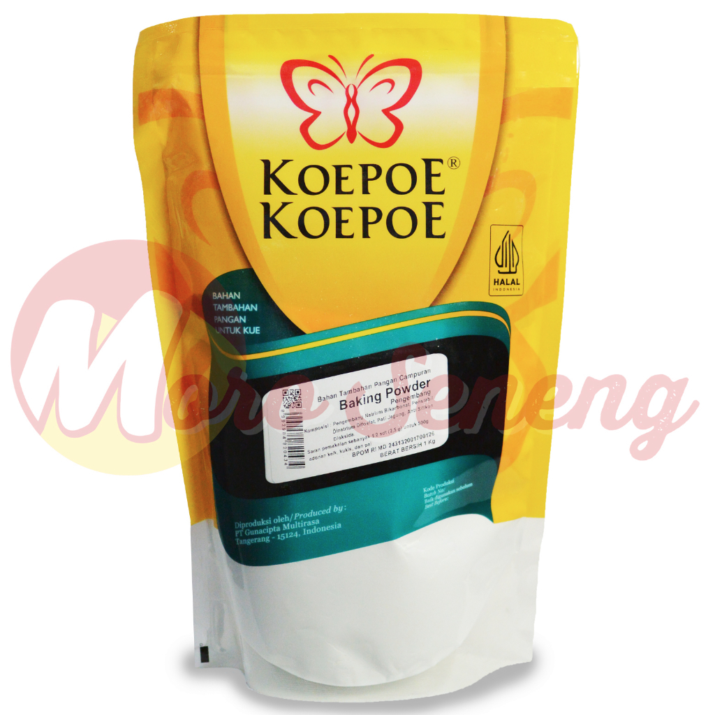 

Baking Powder 1 kg Kupu Koepoe Pouch 1kg