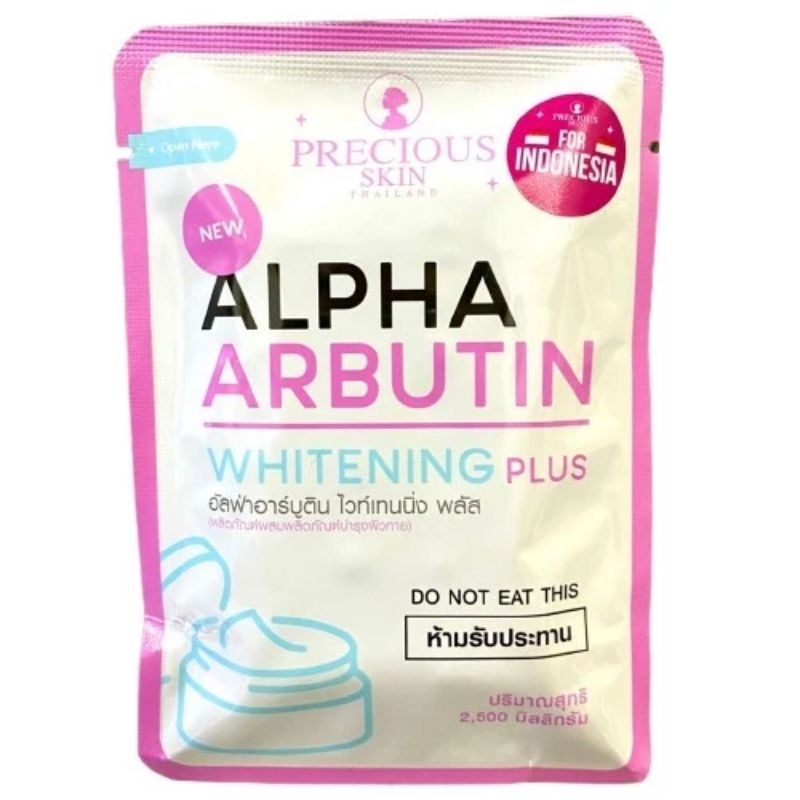 alpha arbutin whitening plus kapsul pemutih badan super ampuh original bpom