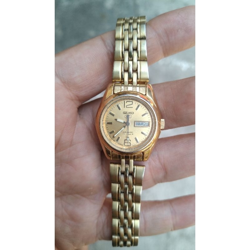 jam tangan cewek seiko otomatis 4207 00X0 original second bekas murah