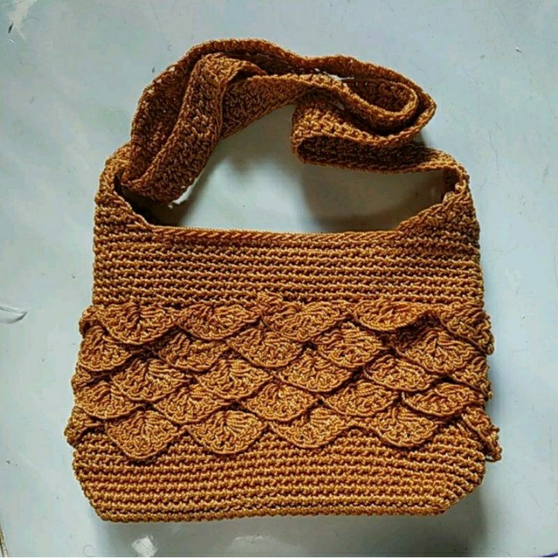 Tas sisik slempang|| TERMURAH tas sisik ikan benang nylon