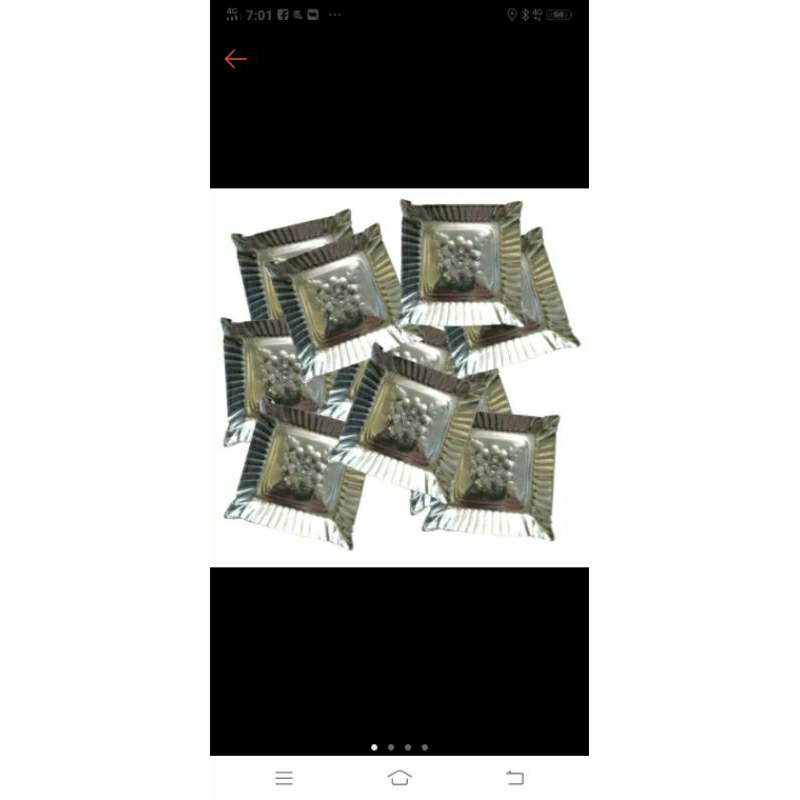 piring kertas buat kue kotak