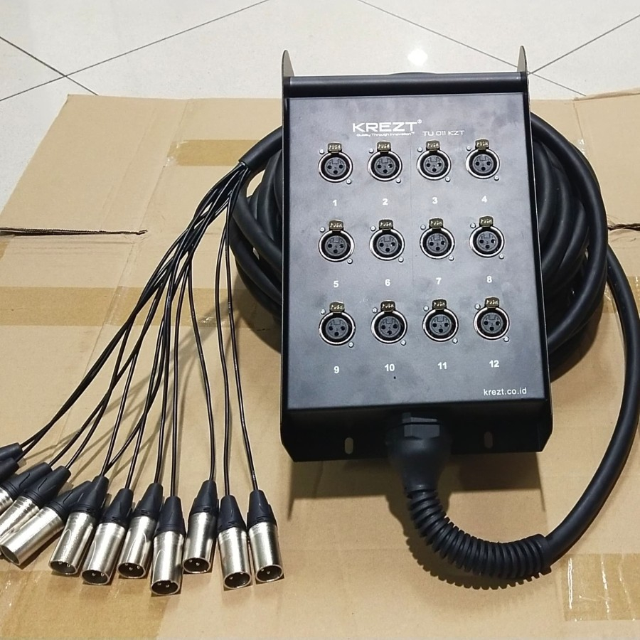 Kabel Snake isi 12Ch Komplit + Box Snake KREZT - 25 Meter