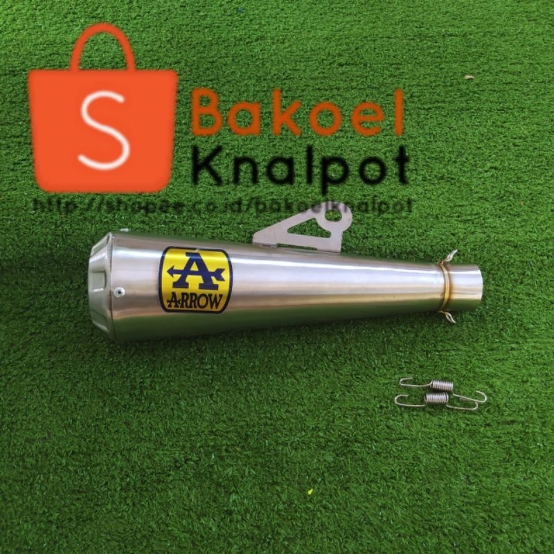 Knalpot Racing ARROW universal inlet 38mm Beat / Vario / Scoopy / Mio / Genio / Xeon / Aerox / Nmax 
