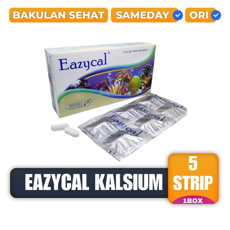 Eazycal Strip 6 Tablet - Suplemen Kalsium Ibu Hamil