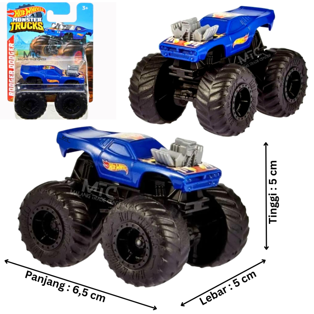 Monster Trucks Original Skala 1:70 Value Asli Mattel