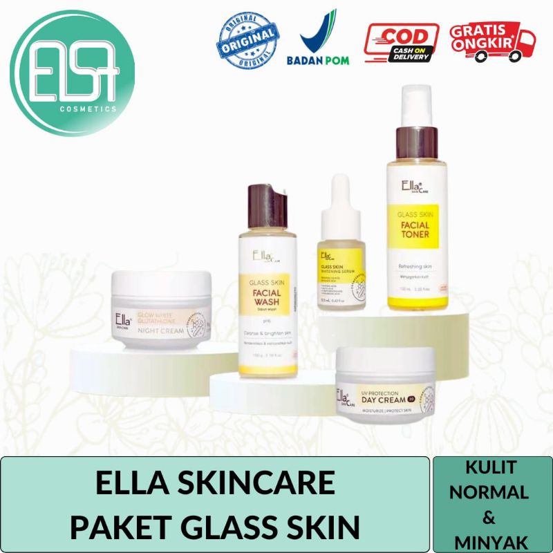 Ella Skincare Paket Kulit Glowing - pancarkan kulit cerah & Glowingmu dalam 14 hari