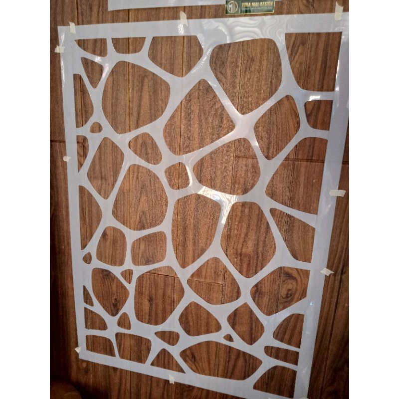 

stensil cetakan cet mural dinding