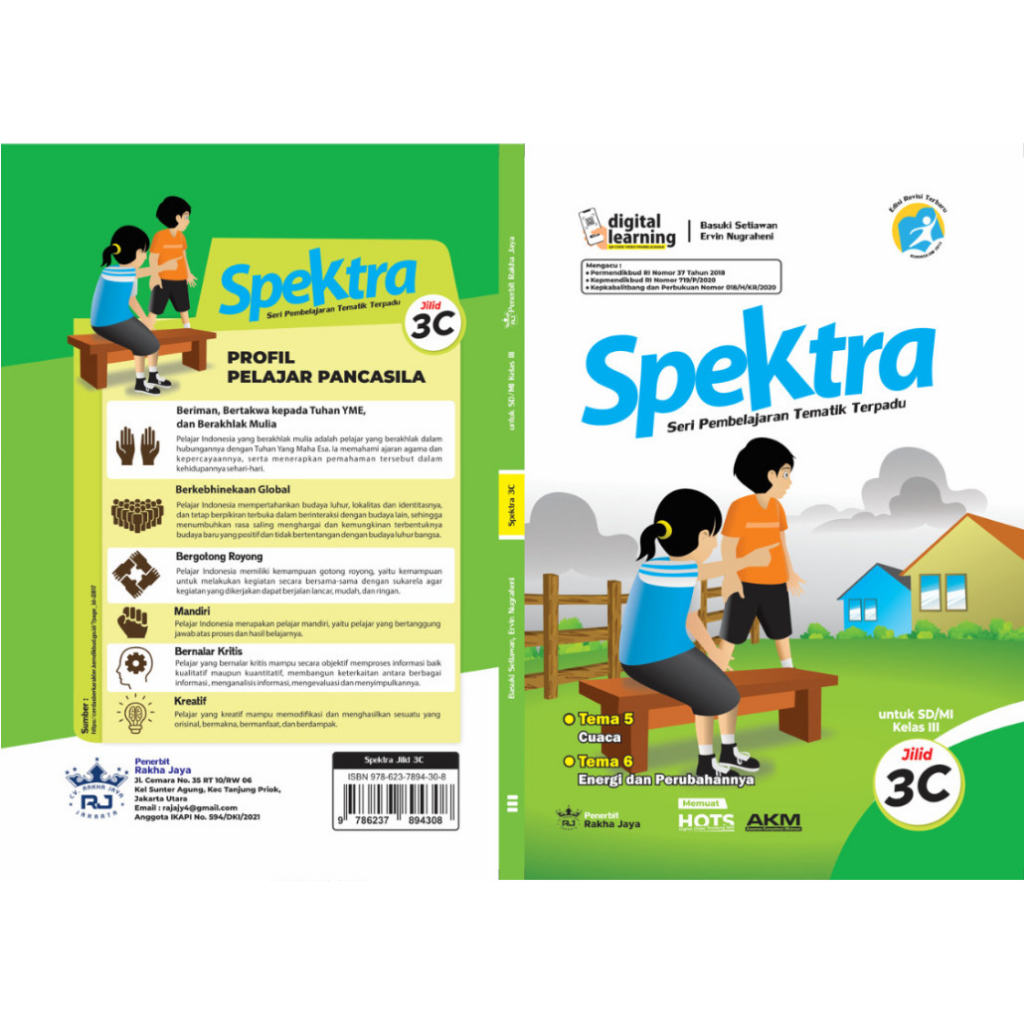 Buku Spektra Tematik Kelas 3 SD/MI Jilid C: Tema 5 dan 6