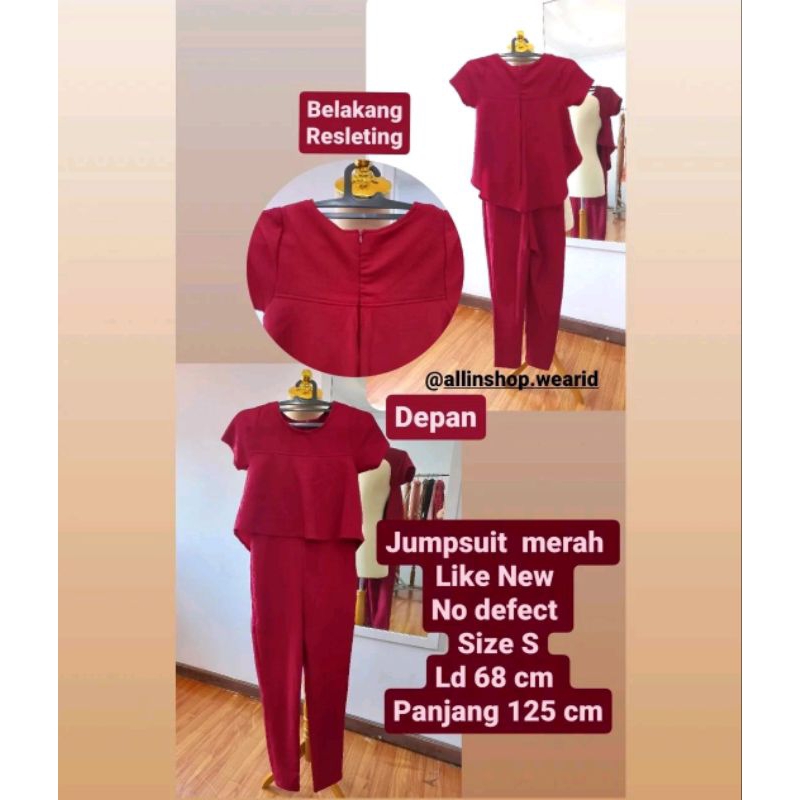 Jumpsuit merah