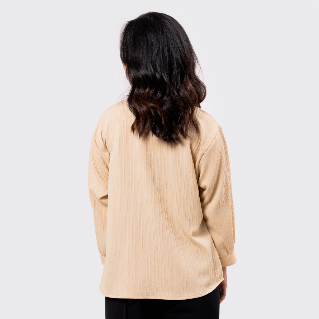 MALOVA - Airi Shirt Kemeja Wanita Basic Lengan Panjang